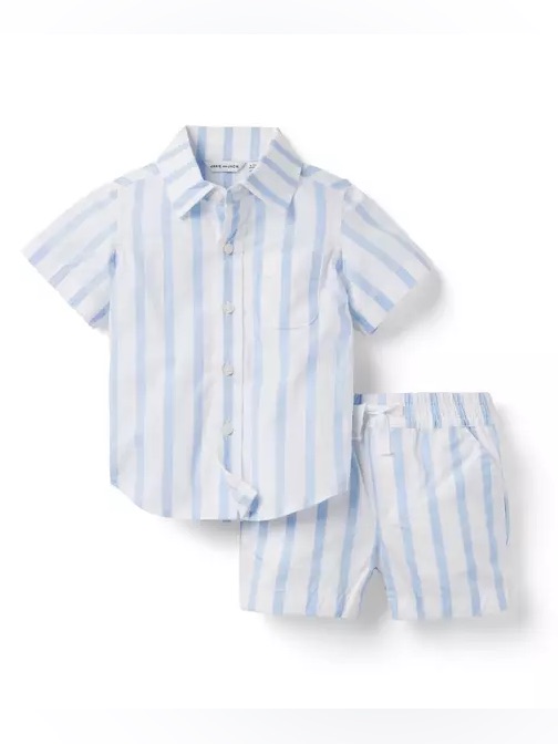 Janie And Jack Baby Striped Cabana Matching Set